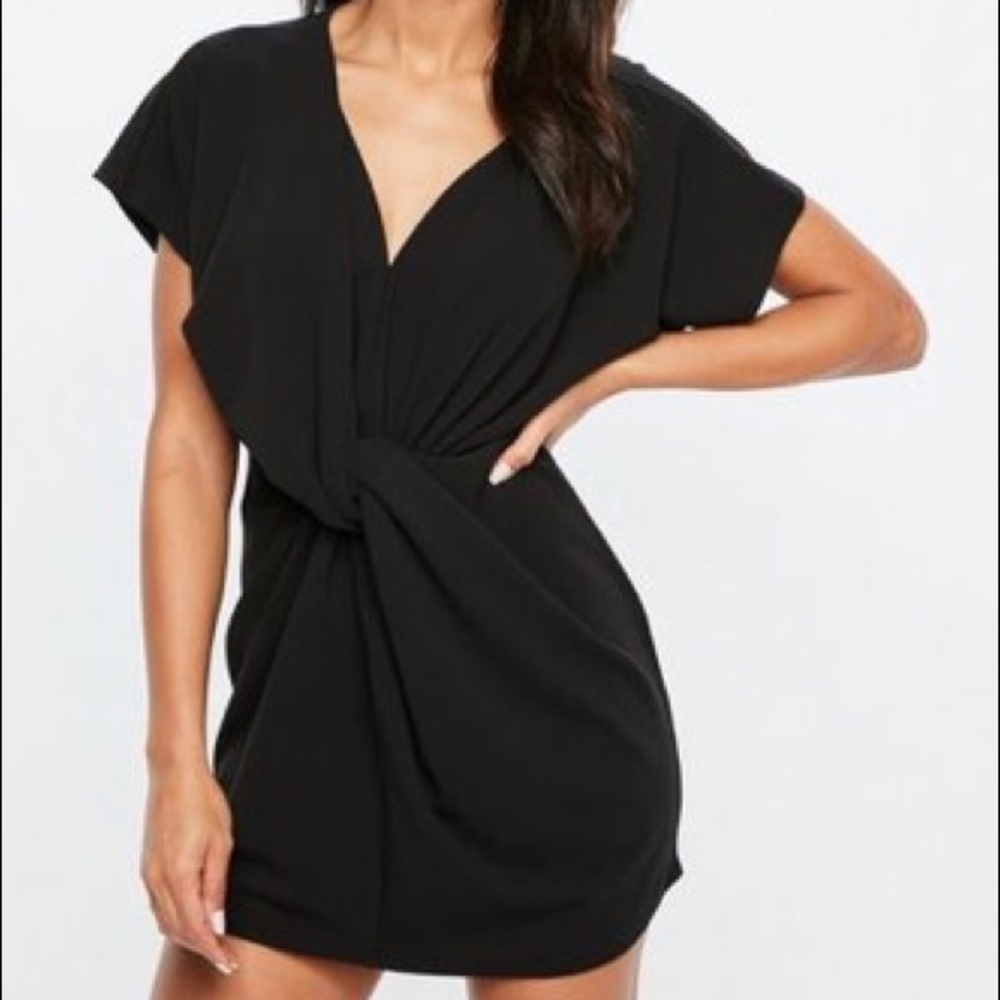 Black twist dress